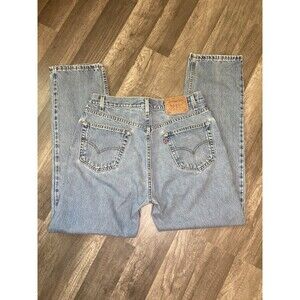 Vintage Levi’s 505 Denim Jeans USA 36x32 (measures 35x32) Light Wash Levis Y2K